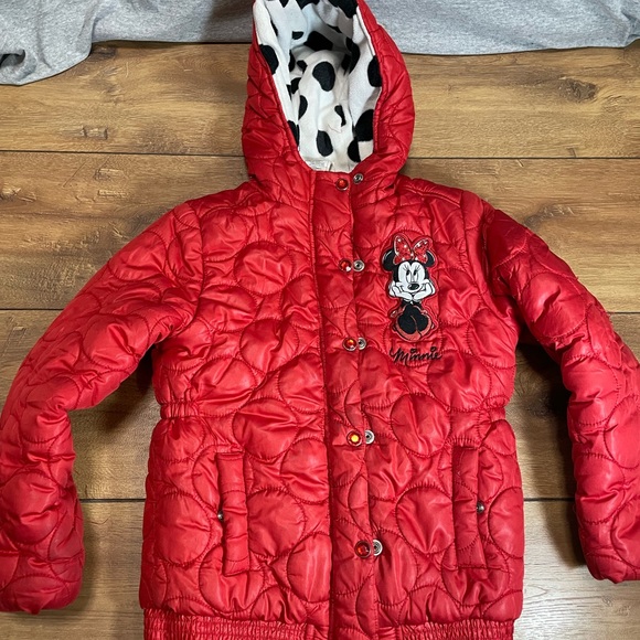 Girls Minnie Mouse PufferJacket - Picture 2 of 9